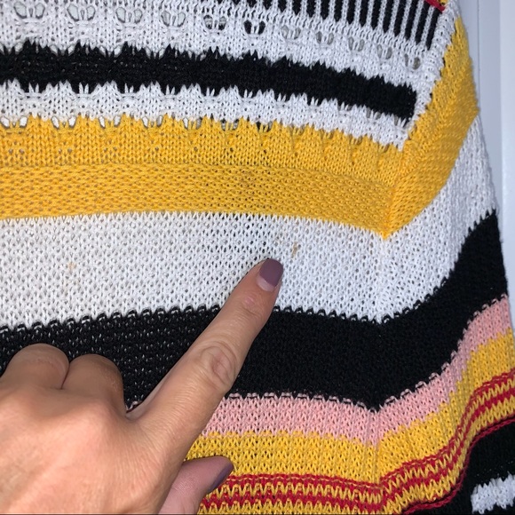 Peck & Peck Multi Color Striped Knit Cardigan - Picture 11 of 12